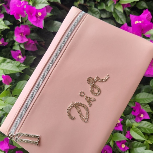 Dior Handbags - Big!!! Beaded BLUSH Pink GWP Pouch.. So Pretty! GREAT GIFT!